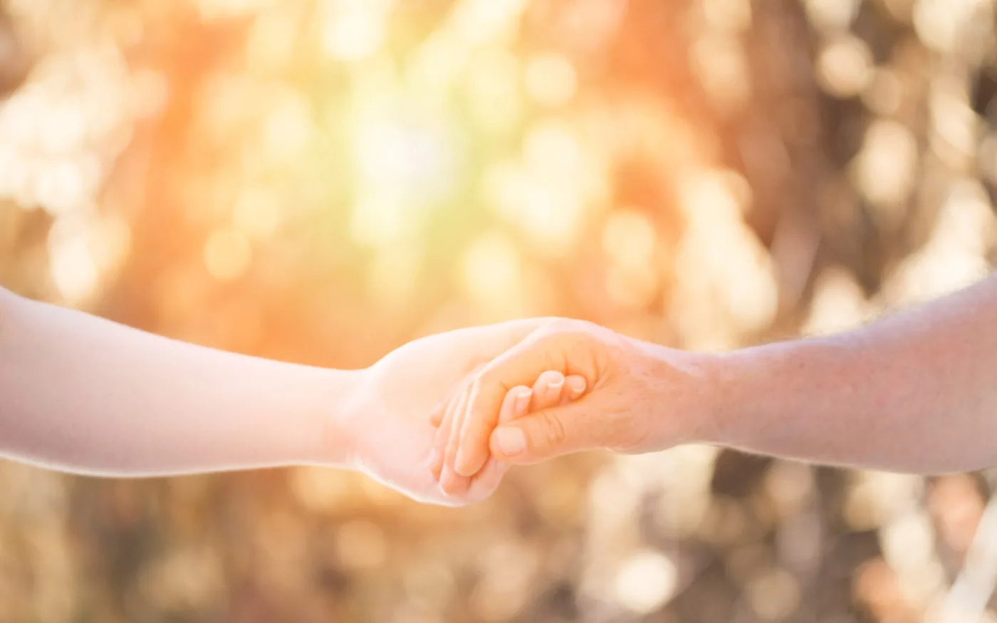 Hands joined in a gesture of support alongside information about the Jedni Drugim Foundation